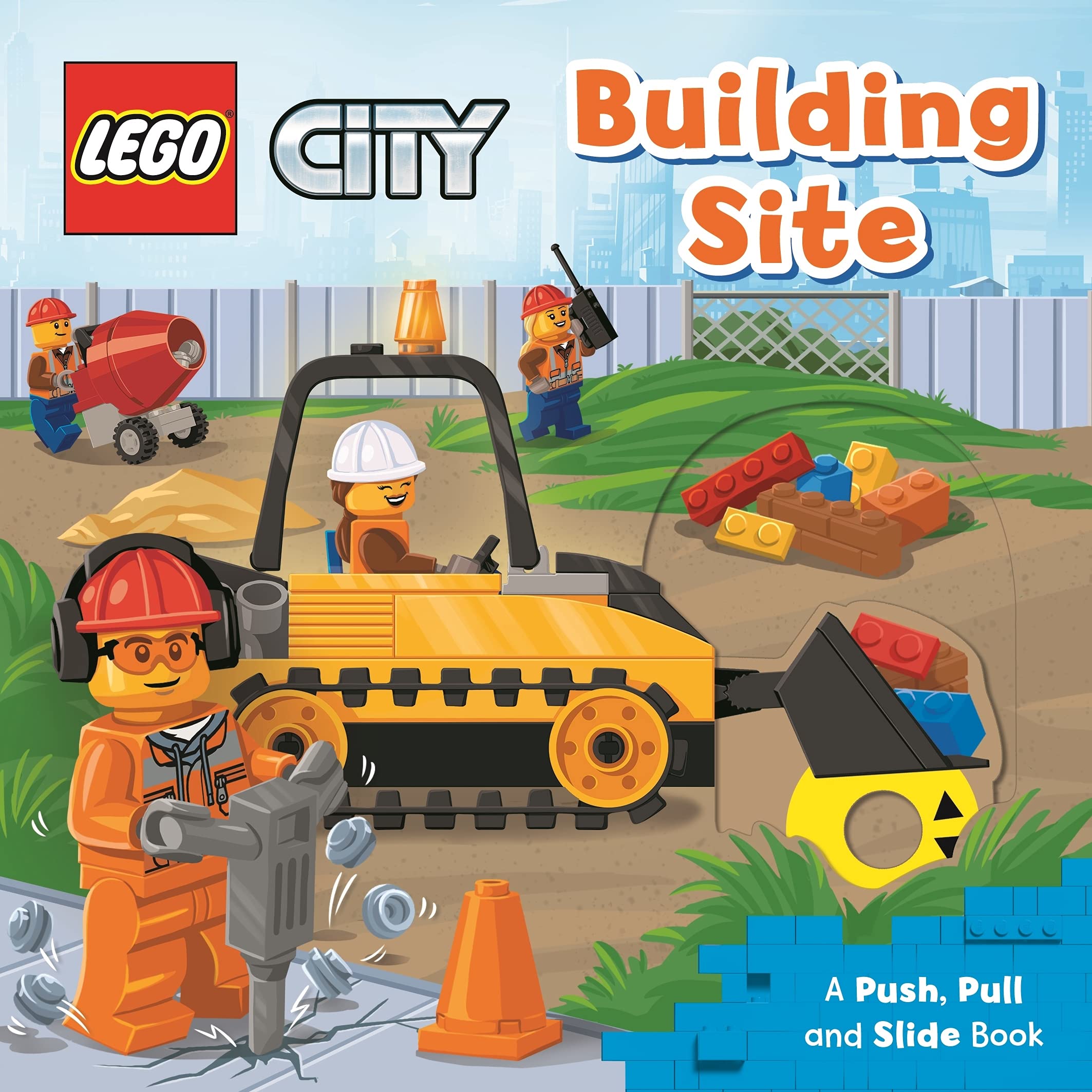LEGO BUILDING SITE: A PUSH, PULL AND SLIDE BOOK