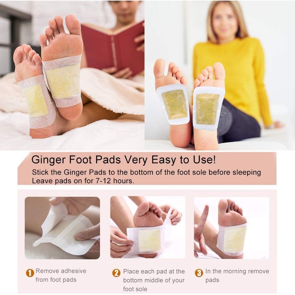 MUISUNGSHOP (10 กล่อง) แผ่นแปะเท้า Cleansing Detox Foot Pads Kinoki แผ่นแปะเท้าสมุนไพรจีน kinoki คิโนกิ