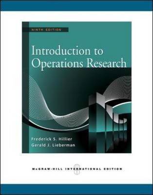 Introduction to Operations Research ISBN 9780071267670
