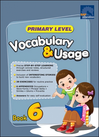 แบบฝึกหัดคำศัพท์ภาษาอังกฤษ ป.6 Primary Level Vocabulary & Usage Book 6
