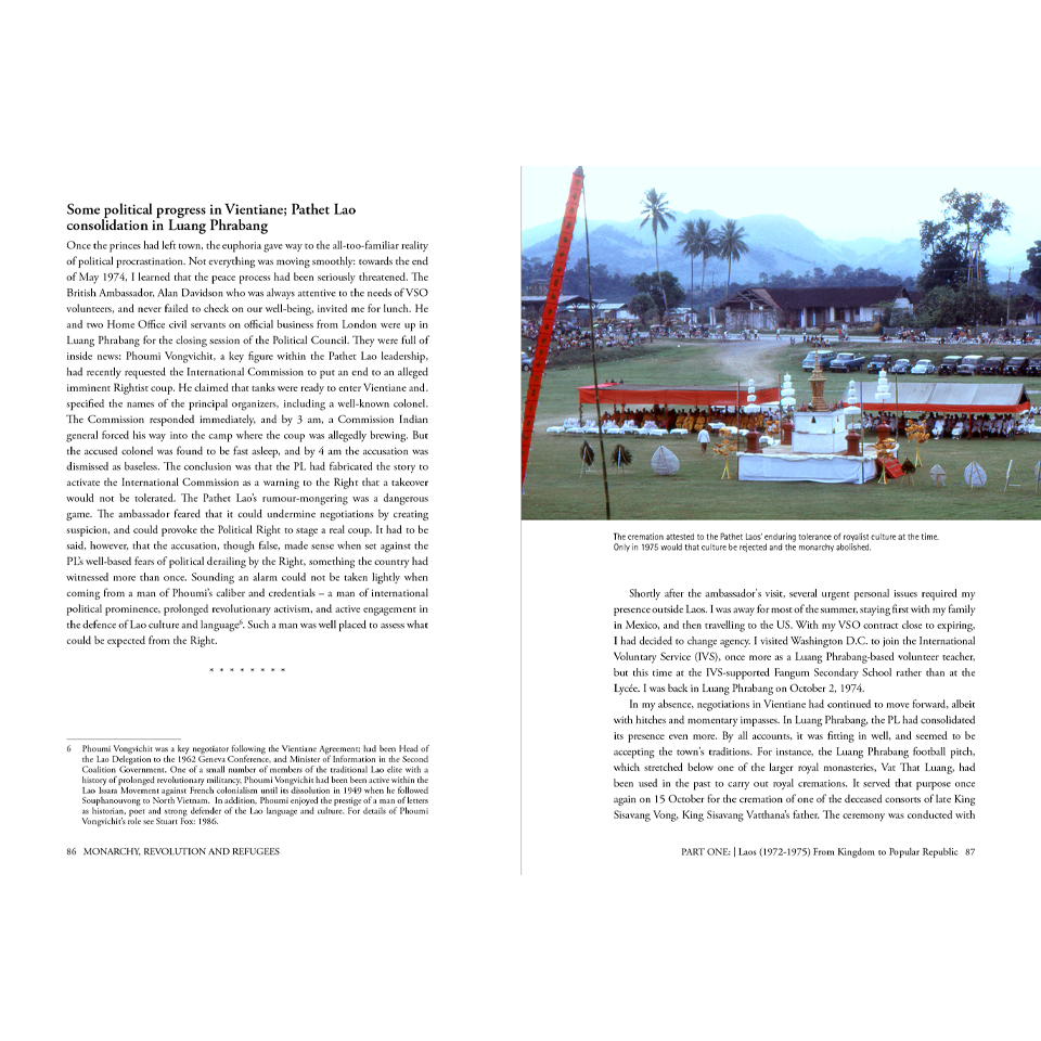 MONARCHY, REVOLUTION AND REFUGEES Laos • Thailand • Argentina • Kampuchea