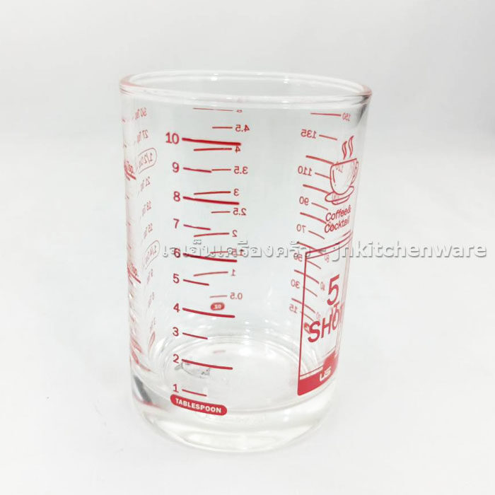 แก้ว 5 shot มีสเกล US (แพค 3ใบ)
