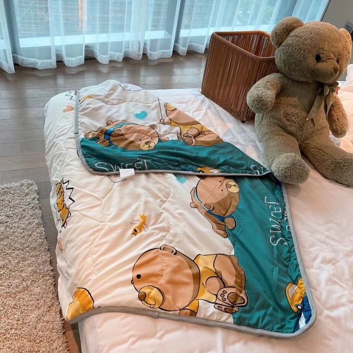 MUISUNGSHOP ผ้าห่มเด็ก ผ้ารองนอน ลายการ์ตูน ผ้าห่มฝ้ายญี่ปุ่น ขนาด 110x150 ซม KID blanket