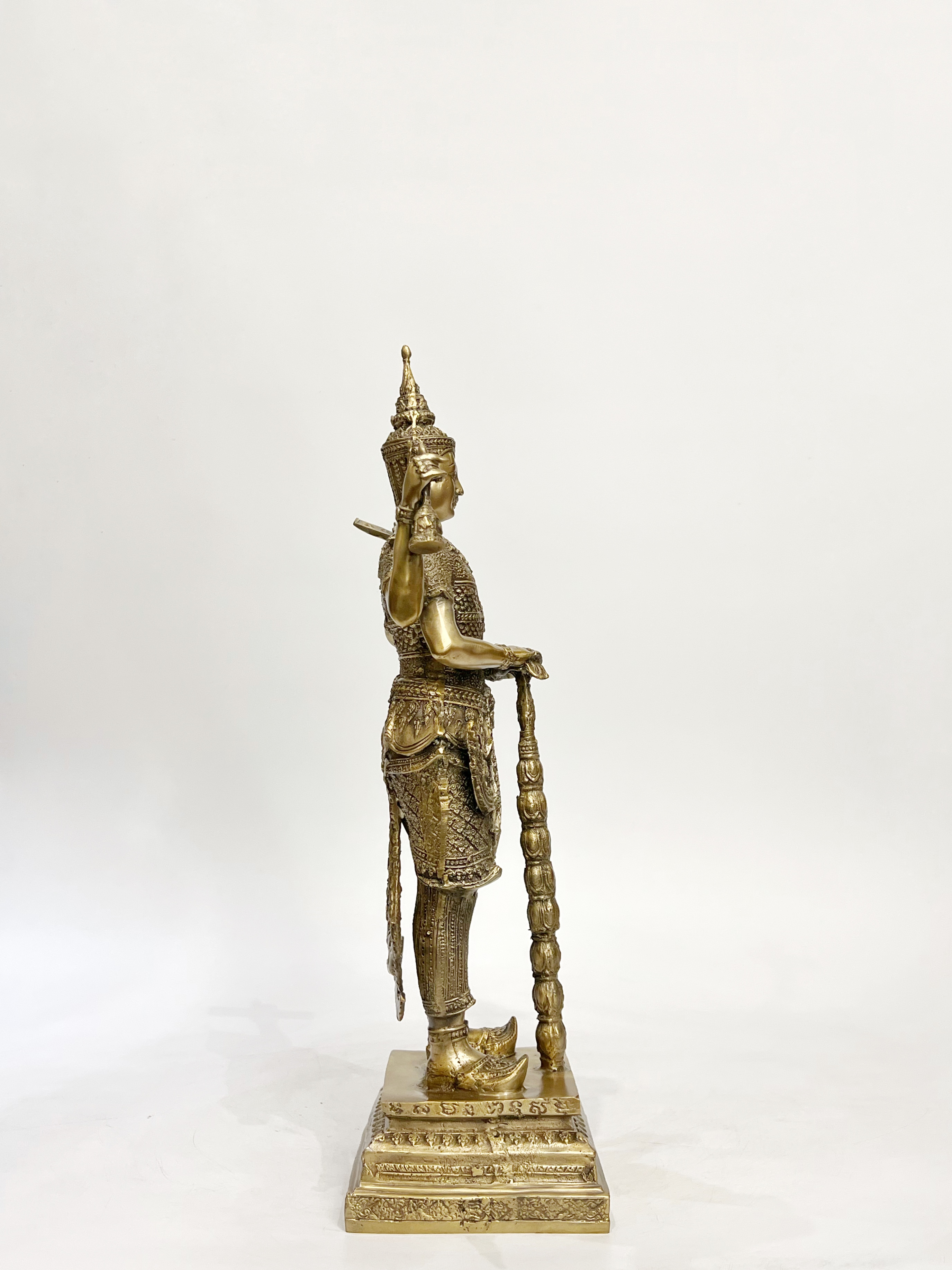 รูปหล่อ ท้าวเวสสุวรรณ ขนาดสูง 18 นิ้ว ท้าวเวสสุวรรโณ จตุมหาราชิกา วัดหน้าพระเมรุราชิการาม พระนครศรีอยุธยา