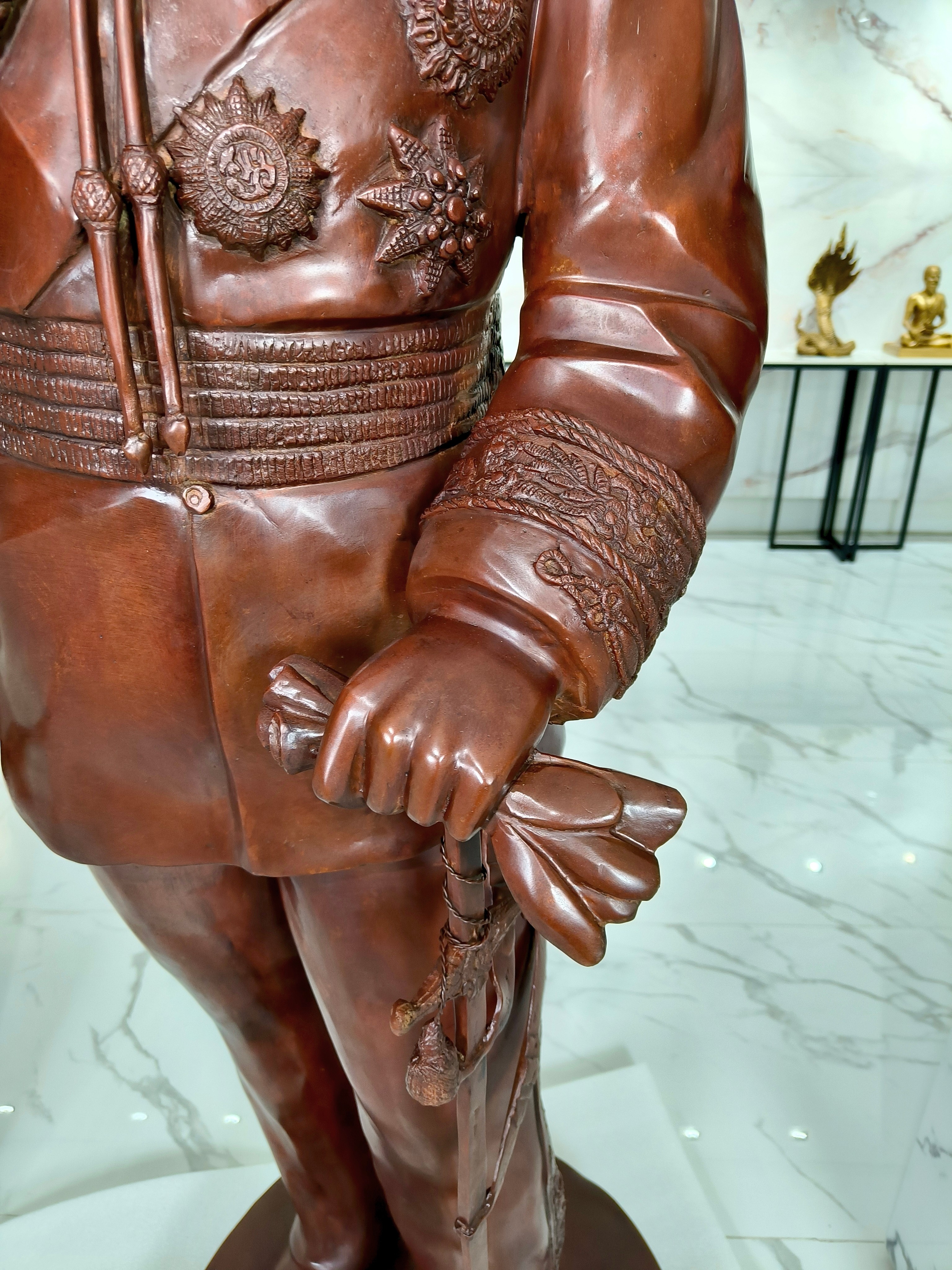 รูปหล่อ รัชกาลที่ 5 ร.5 สูง 2 เมตร พระปิยมหาราช พระบาทสมเด็จพระจุลจอมเกล้าเจ้าอยู่หัว