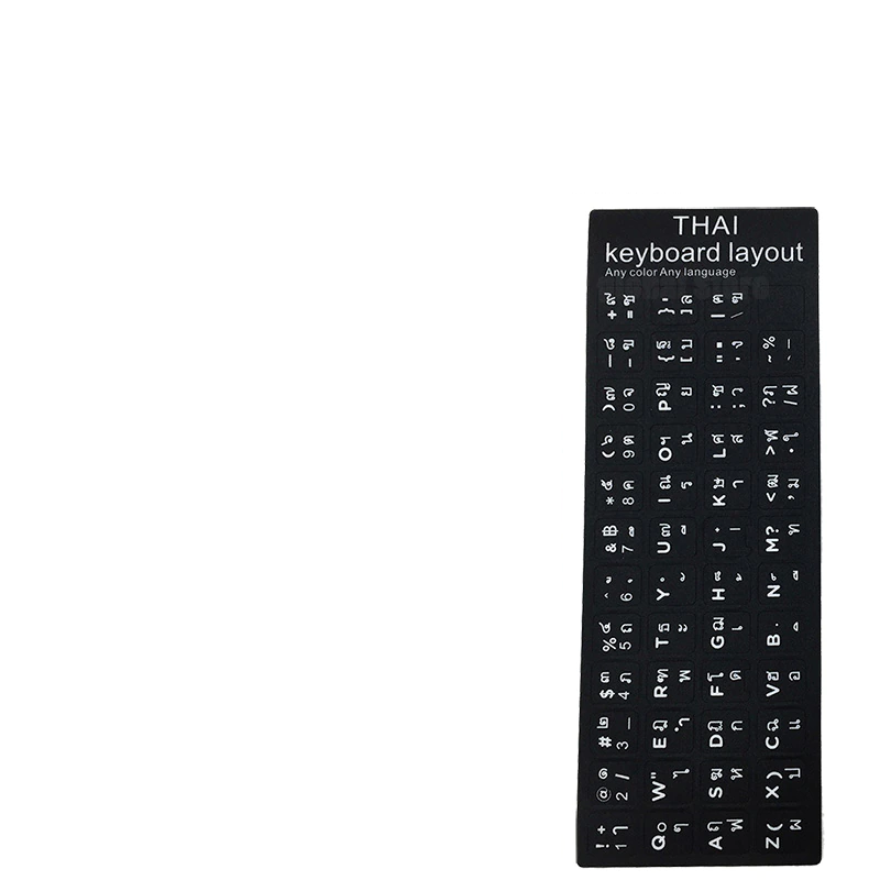 MUISUNGSHOP Thai Keyboard Sticker สติกเกอร์คีย์บอร์ดภาษาไทย สติกเกอร์แป้นพิมพ์