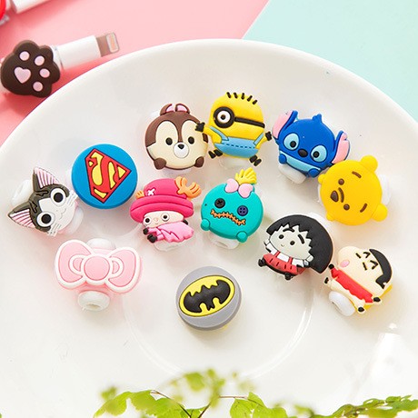 ตัวล็อคถนอมสายชาร์จลายการ์ตูน