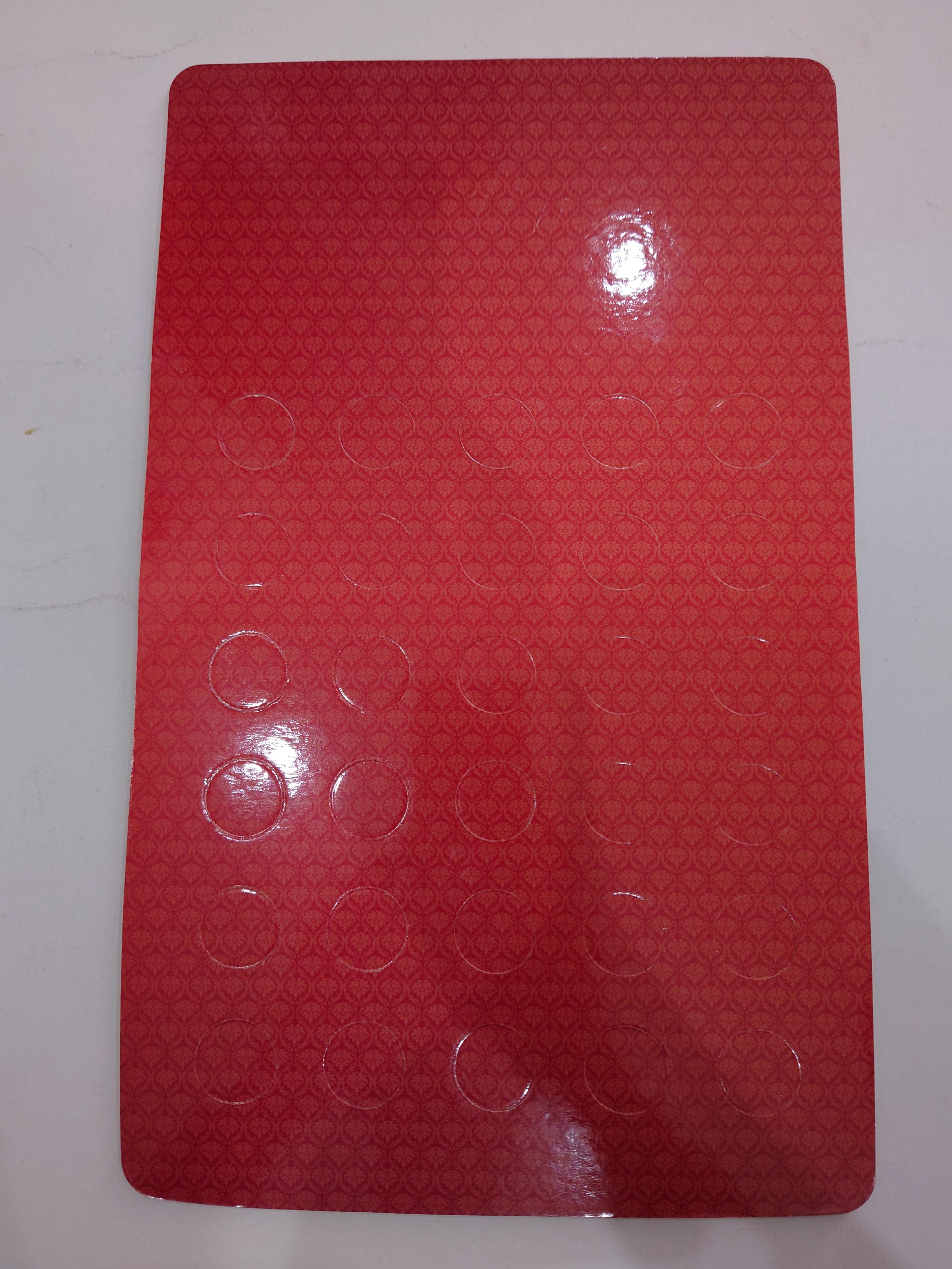 แผงใส่เหรียญ 5 บาท หมุนเวียน รัชกาลที่ 9 (30 ช่อง) สีแดง