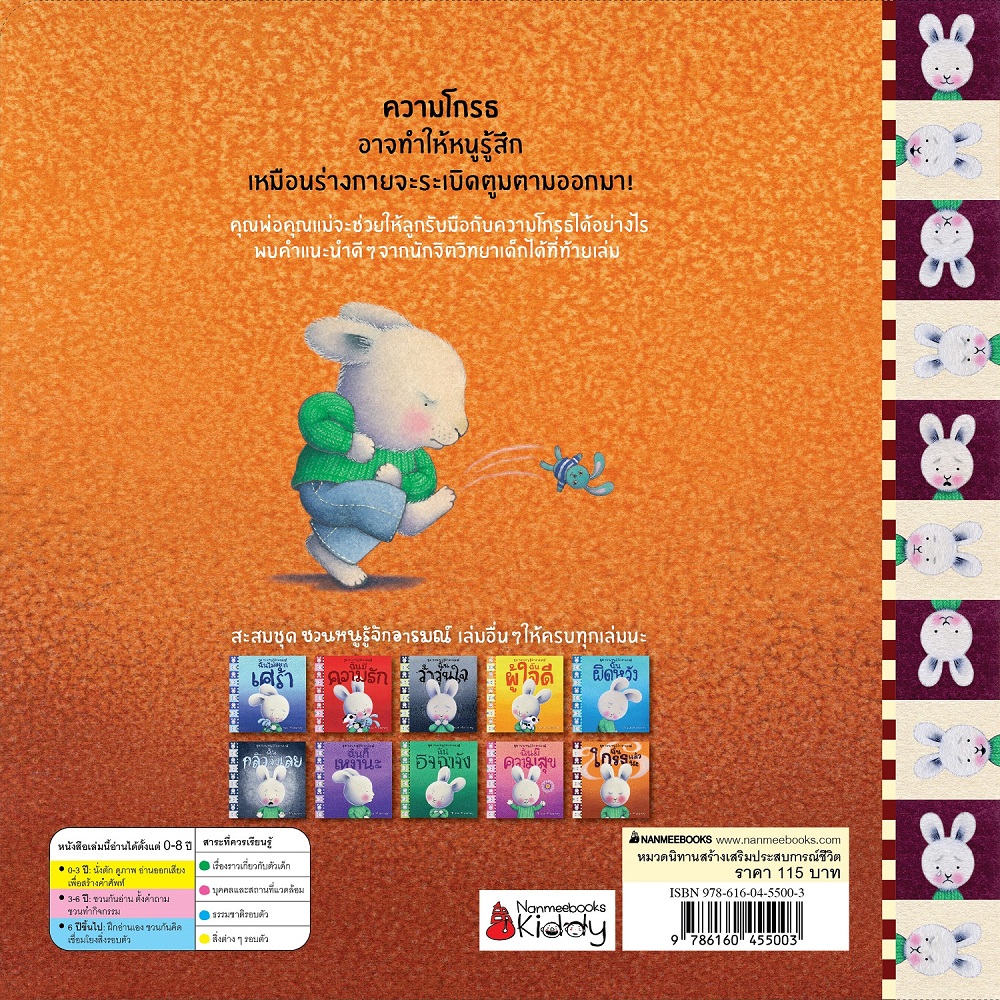 NANMEEBOOKS หนังสือ ฉันโกรธแล้วนะ : ชุด ชวนหนูรู้จักอารมณ์ (ชุดนี้มีทั้งหมด 10 เล่ม และชวนหนูจัดการอารมณ์ 1 เล่ม)