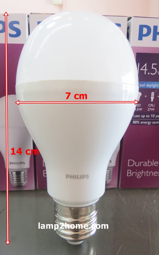 หลอด Bulb LED ยี่ห้อฟิลิป (14.5w) สว่างมาก