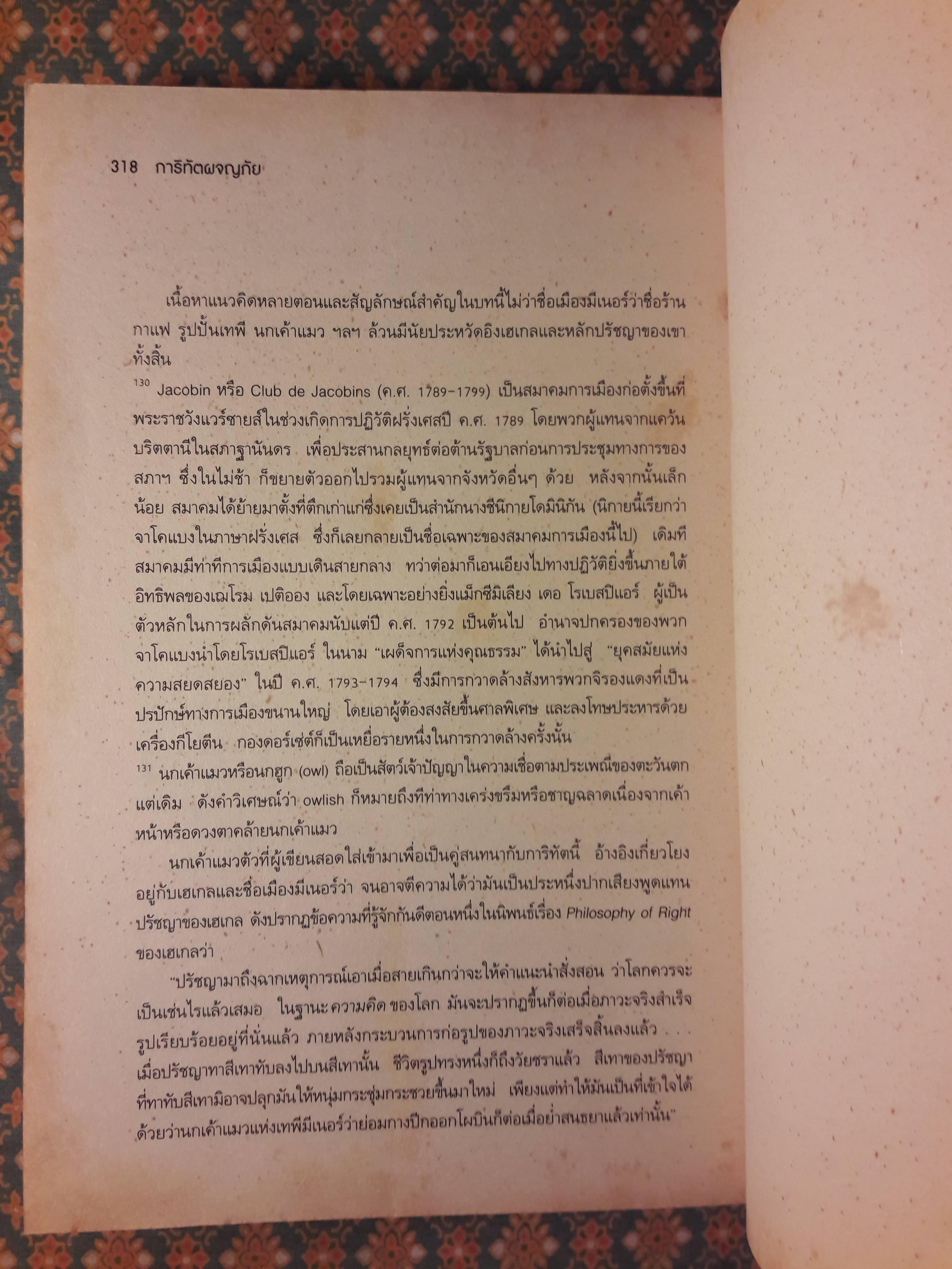 การิทัตผจญภัย : นิยายปรัชญาการเมือง