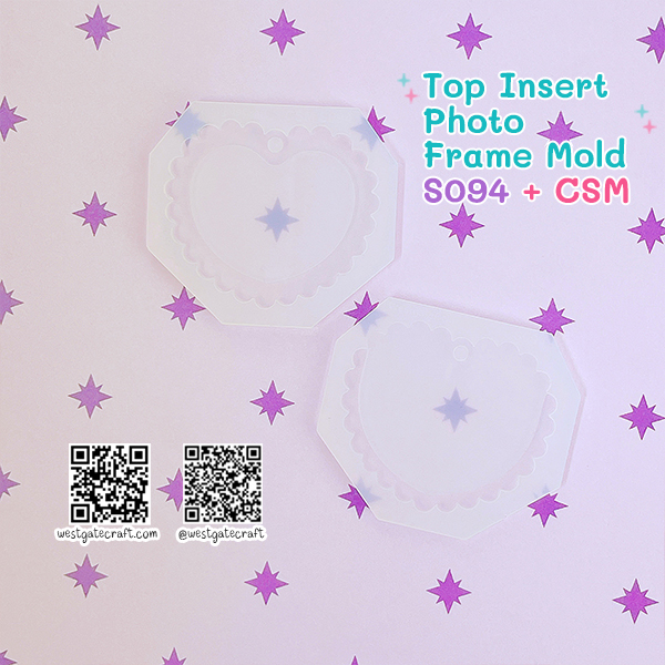 แม่พิมพ์เรซิ่น S094 Top Insert Photo Frame Mold + CSM