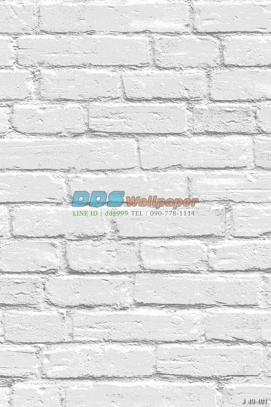 JPOP15-39 ลายอิฐ สีขาว