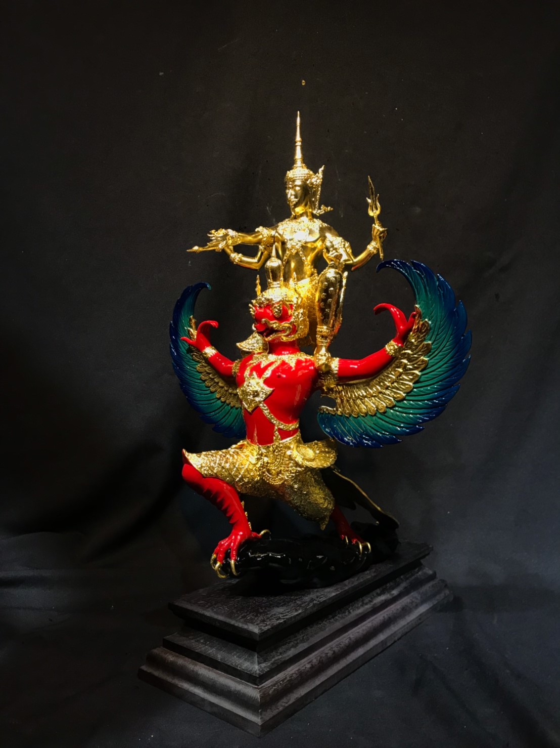 เทวรูป พระนารายณ์ทรงครุฑ หน้าตัก 9 นิ้ว