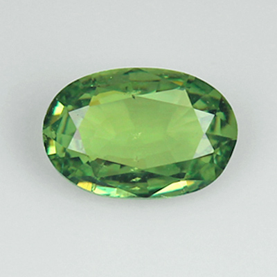 **ขายแล้ว**โกเมนสีเขียวหรือดีมันทอยด์ (Demantoid Garnet) 0.50 กะรัต หายาก
