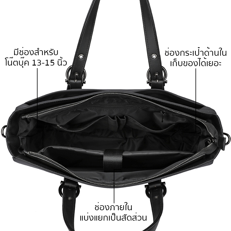 กระเป๋าสะพายข้าง Crossbody Bags กระเป๋าผู้ชาย กระเป๋าใส่ไปทำงาน ใส่ A4, หนังสือ, iPad ได้ A072