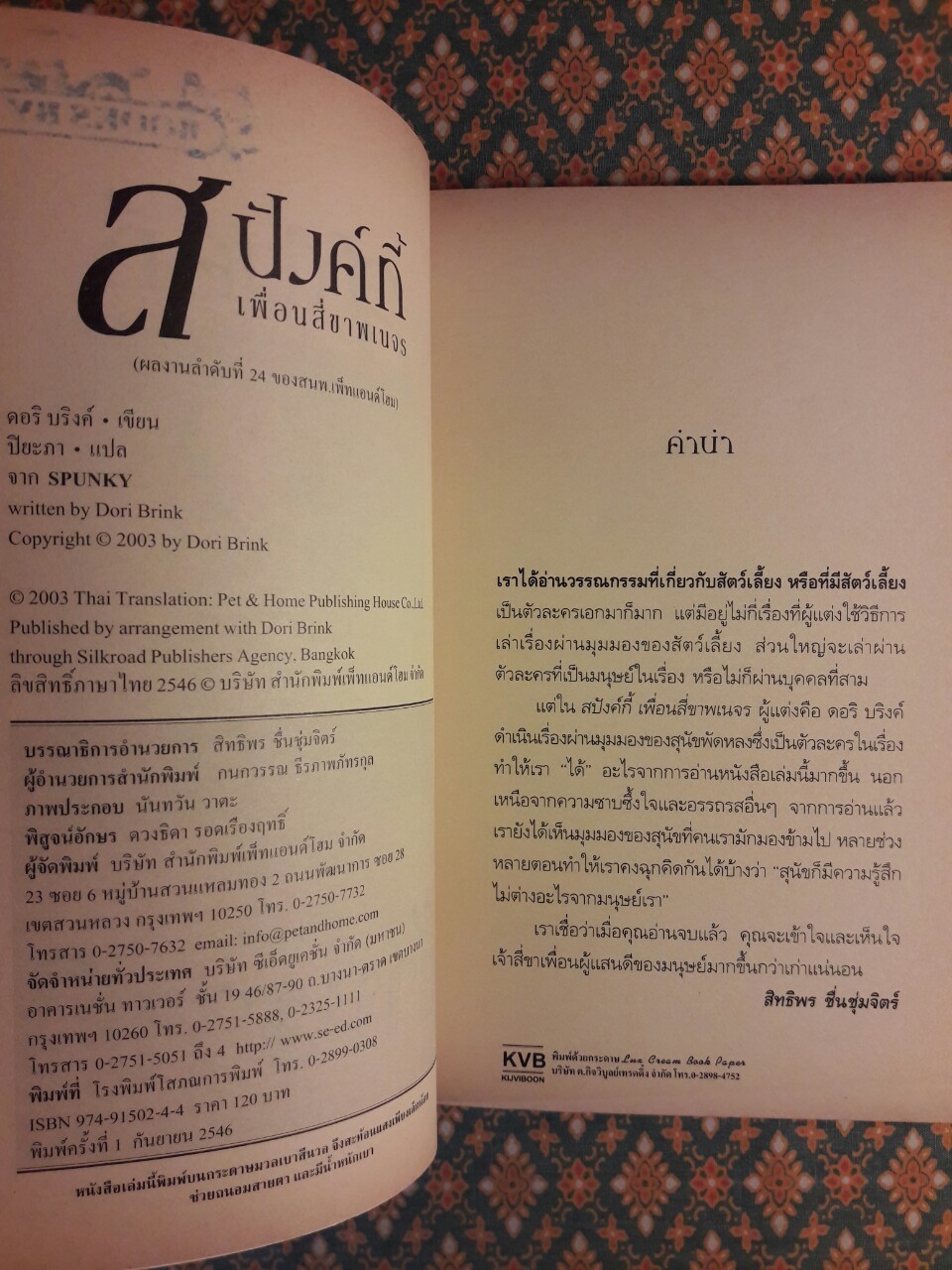 สปังค์กี้ เพื่อนสี่ขาพเนจร Spunky