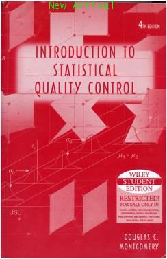 Introduction To Statistical Quality Control, 4e ISBN997151351X