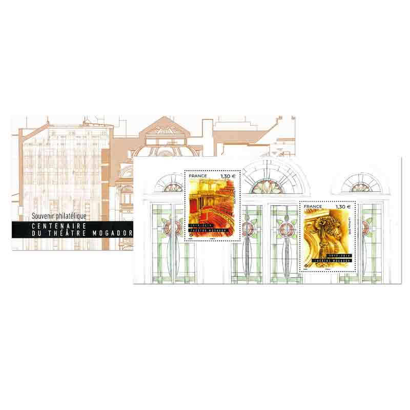 France Stamp, 2019 Centenaire De Theatre Mogador S/S