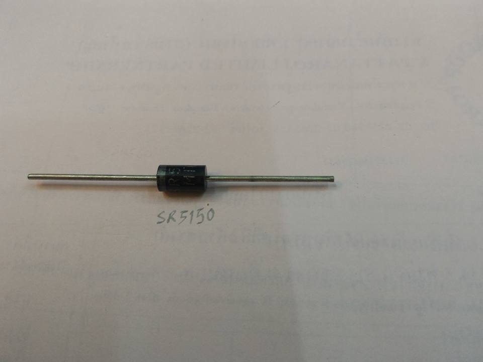 SR5150ไดโอดDIODE Schottky Barrier Rectifiers.Voltage 150 V. 5.0 Ampราคาตัวล่ะ