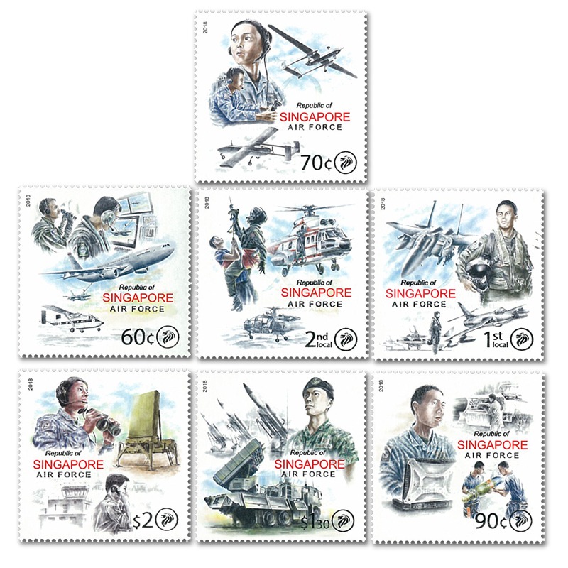 Singapore Stamp, 2018 50th Republic of Singapore Air Force