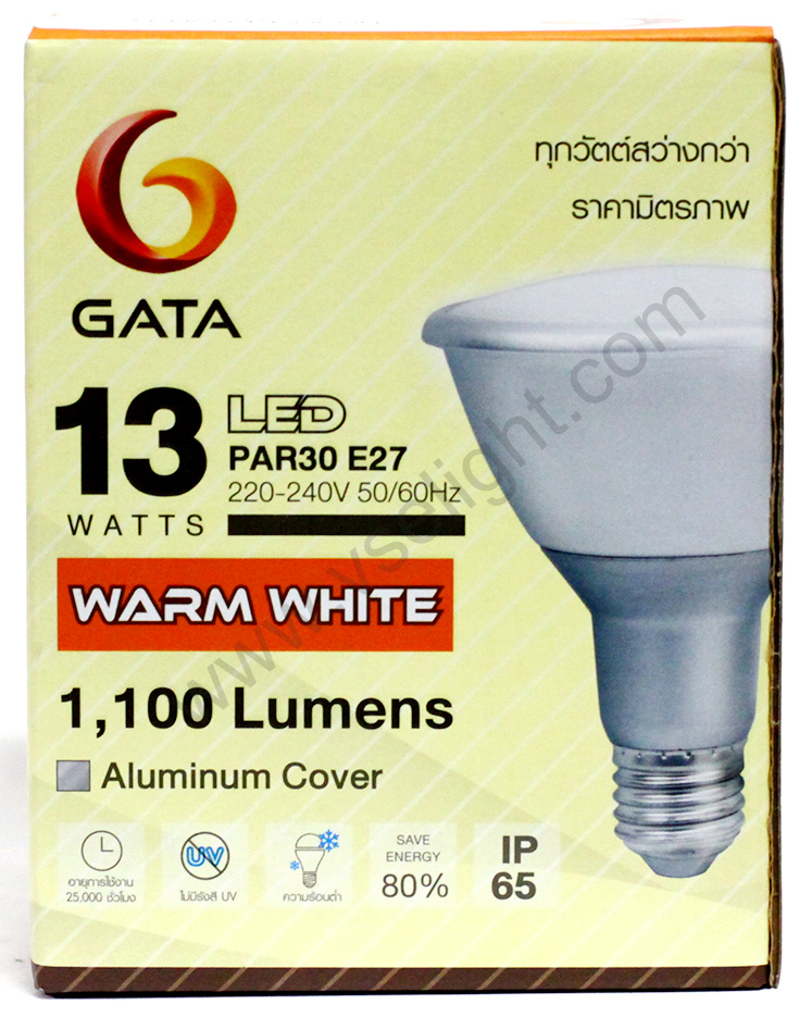 หลอด LED PAR30 GATA 13W แสง Warmwhite