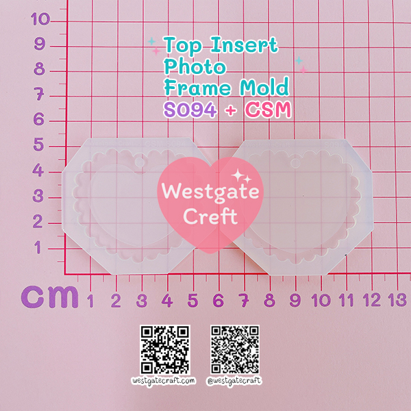 แม่พิมพ์เรซิ่น S094 Top Insert Photo Frame Mold + CSM