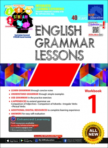 แบบฝึกหัดภาษาอังกฤษ Grammar ป.1 English Grammar Lessons Workbook 1