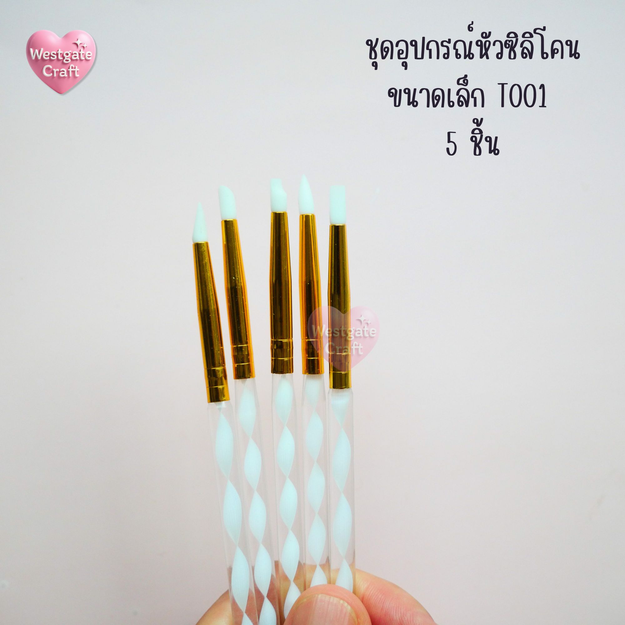 T001 ชุดอุปกรณ์หัวซิลิโคน ขนาดเล็ก