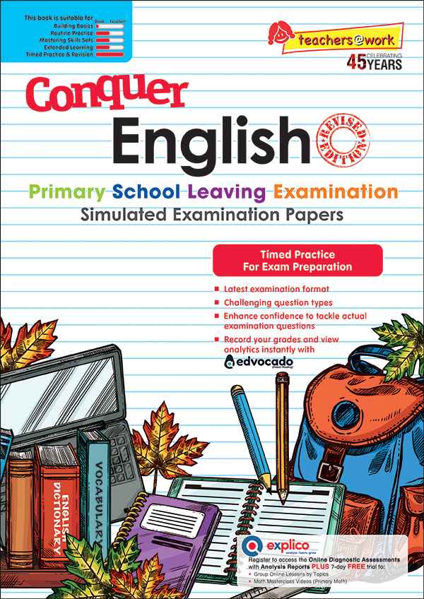 แบบทดสอบภาษาอังกฤษ ป.6 Conquer English PSLE Simulated Examination Papers
