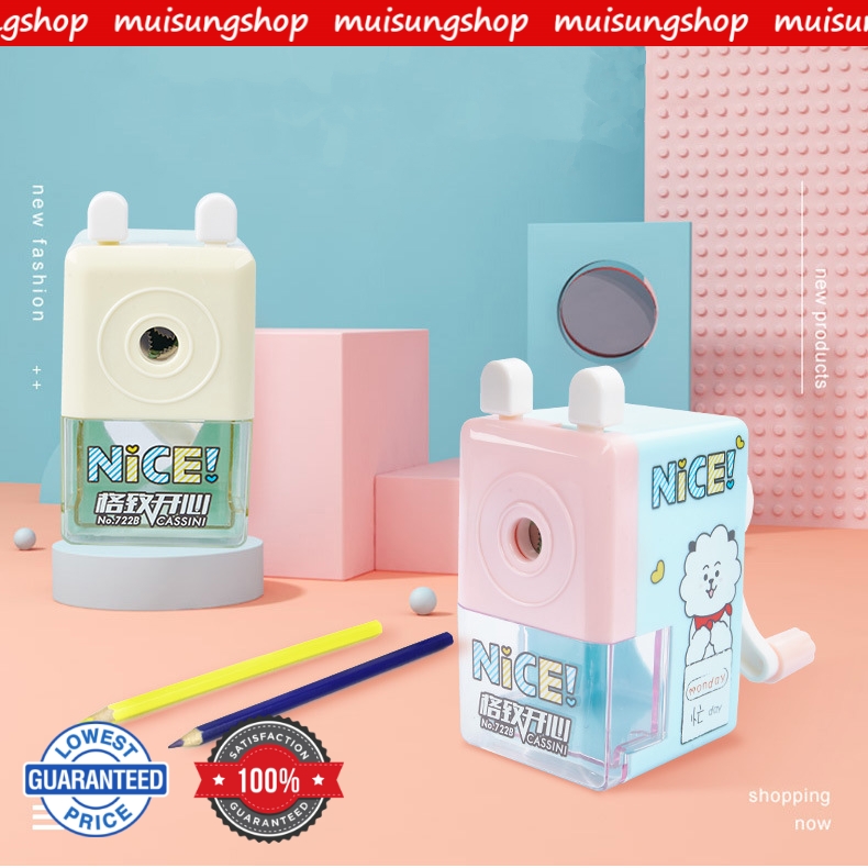 MUISUNGSHOP ที่เหลาดินสอแบบหมุน กบเหลาดินสอ Pencil Sharpene