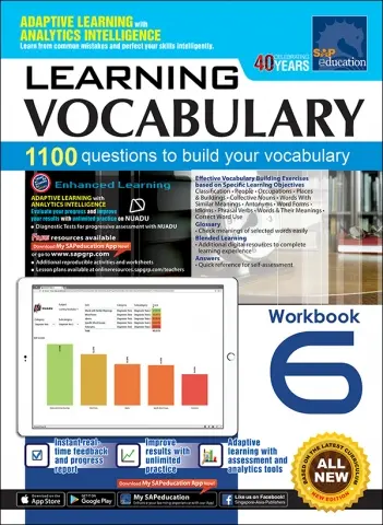 แบบฝึกหัดภาษาอังกฤษ ป.6 Learning Vocabulary Workbook 6