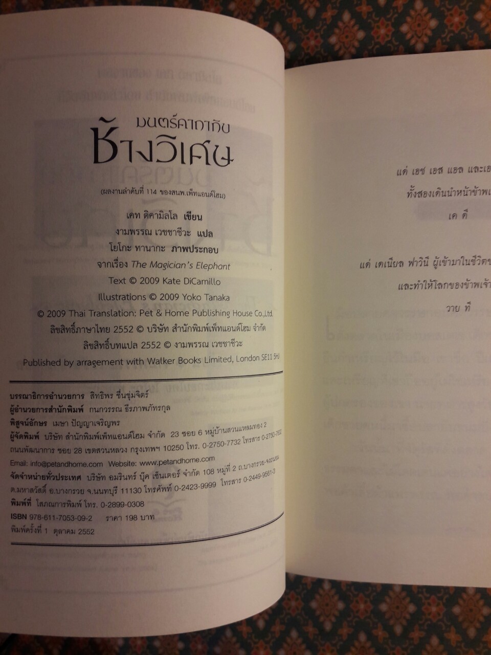 มนตร์คาถากับช้างวิเศษ The Magician's Elephant