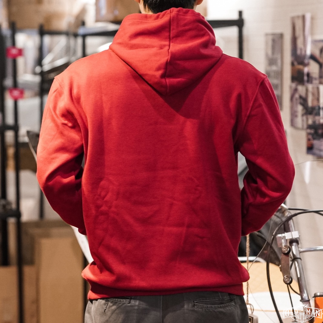 เสื้อฮู้ดแขนยาว H01 รุ่นสกรีน แดง (สอบถามไซส์ก่อนสั่งซื้อ)