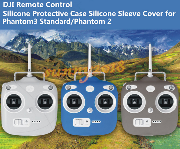 ซิลิโคนใส่รีโมท Phantom 3 Standard สีน้ำเงิน