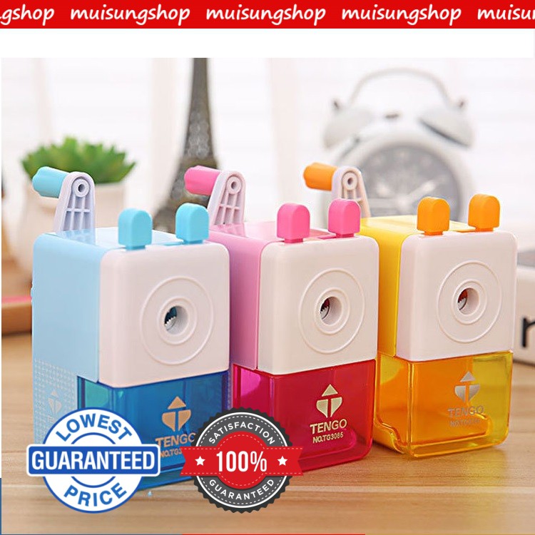 MUISUNGSHOP ที่เหลาดินสอแบบหมุน กบเหลาดินสอ Pencil Sharpener