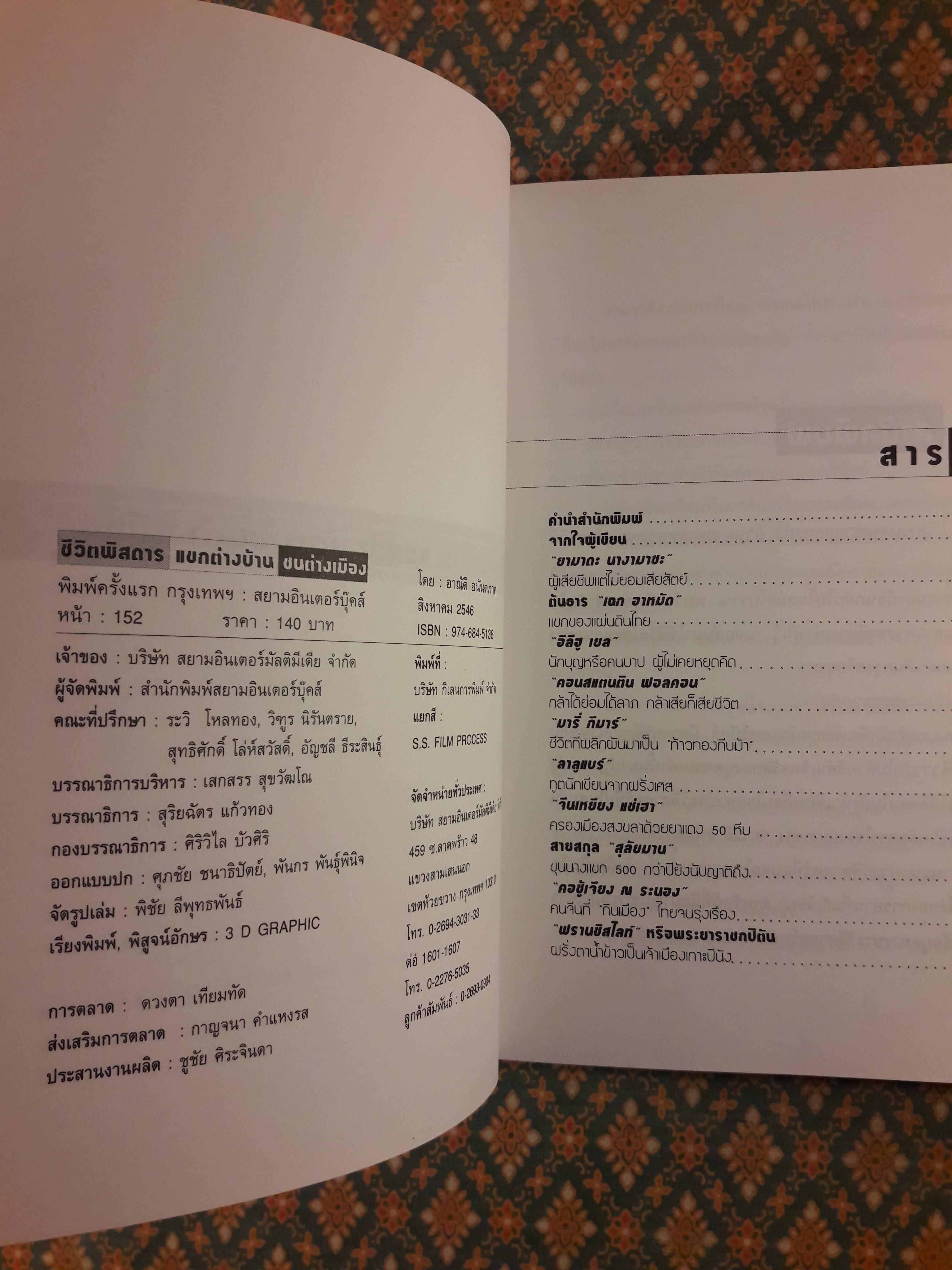 ชีวิตพิสดาร แขกต่างบ้านชนต่างเมือง