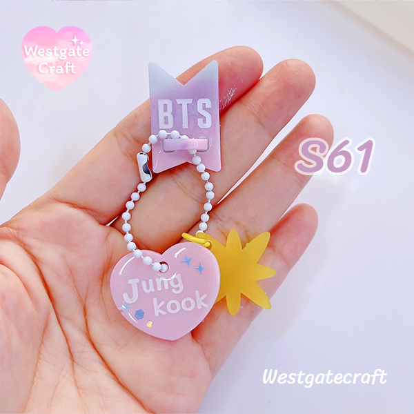 แม่พิมพ์ซิลิโคน S61 Bts heart name mold