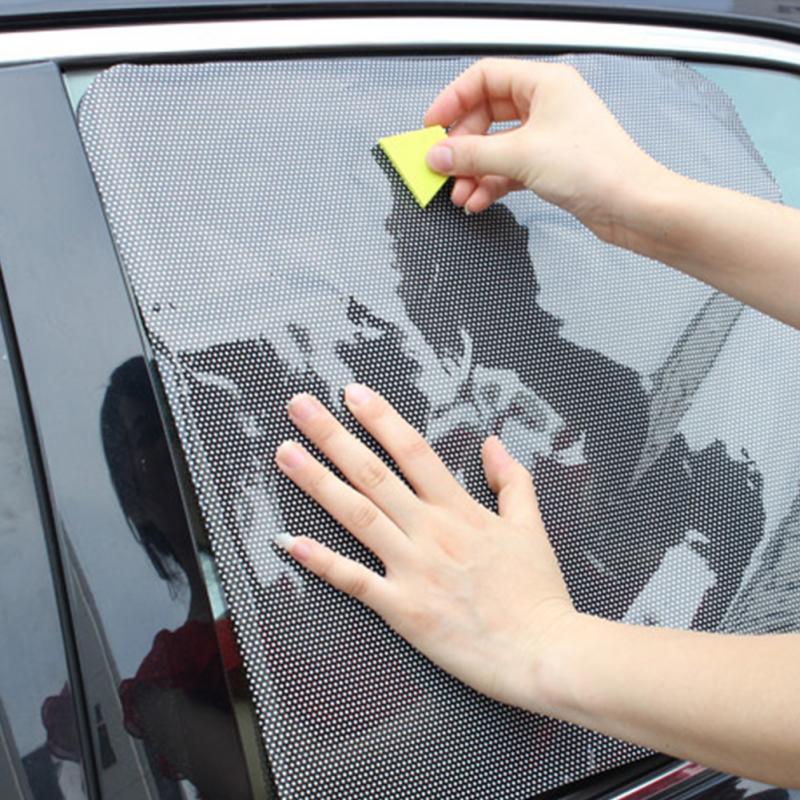 MUISUNGSHOP (2 แผ่น) PVC Sunshade แผ่นฟิล์มกันแดด ม่านบังแดด แผ่นกันแดด ลดร้อน กัน UV แบบ สุญญากาศ