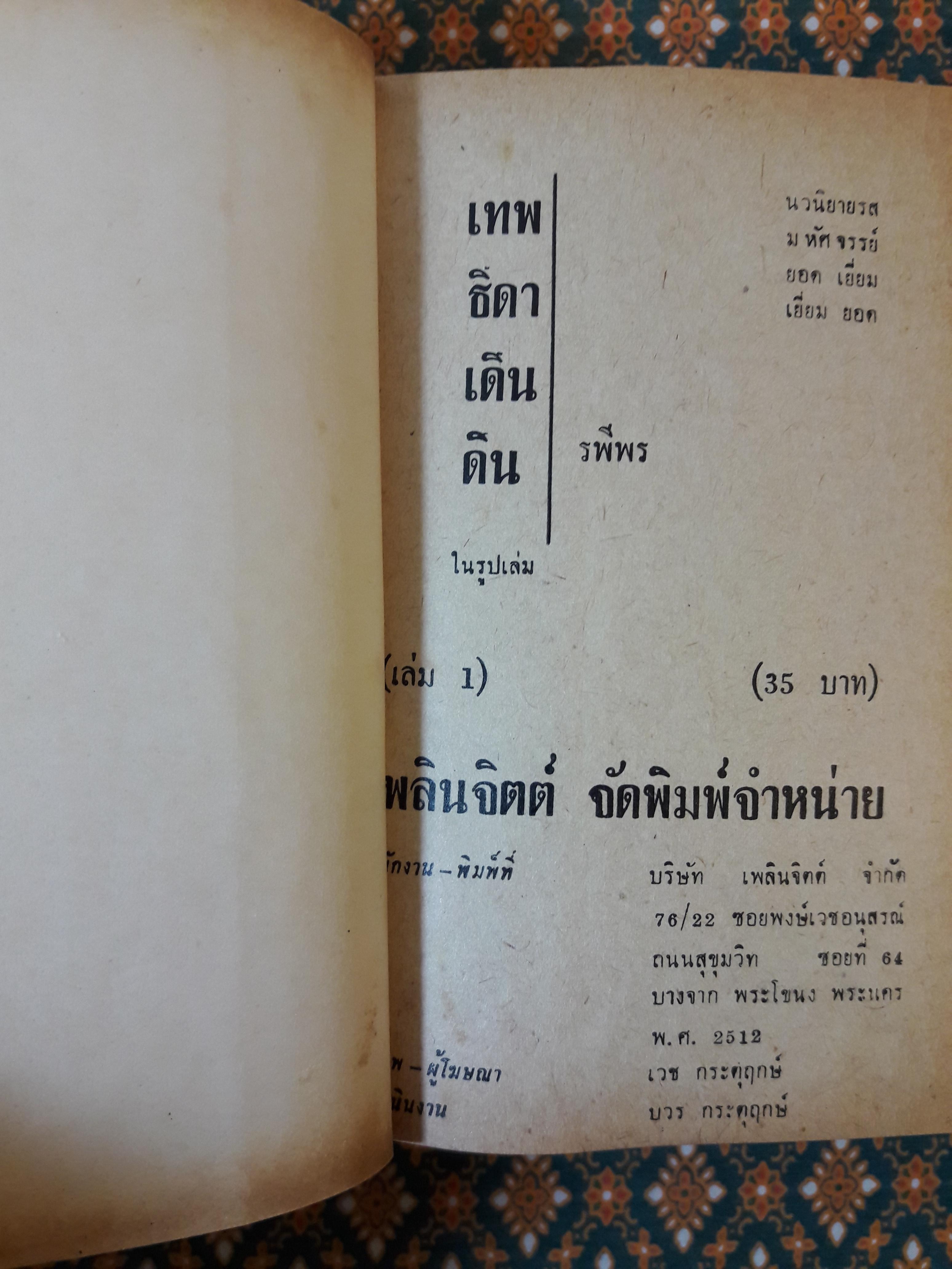 เทพธิดาเดินดิน (2 เล่มจบ)