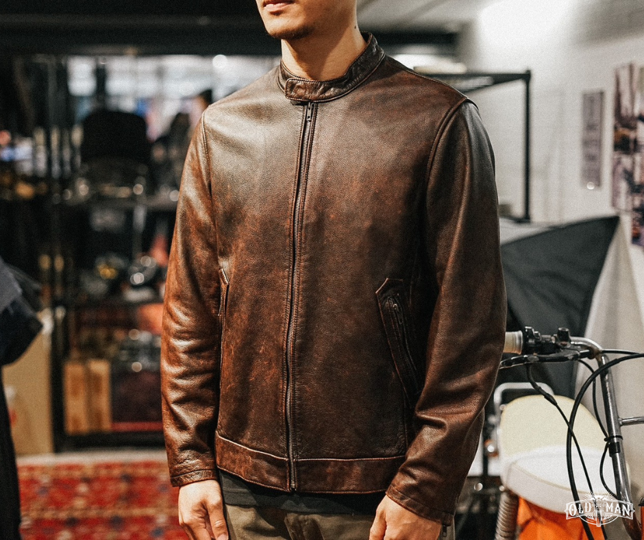 เสื้อหนังแท้ Night Road (น้ำตาล) (กรุณาสอบถามไซส์ก่อนสั่งซื้อ)