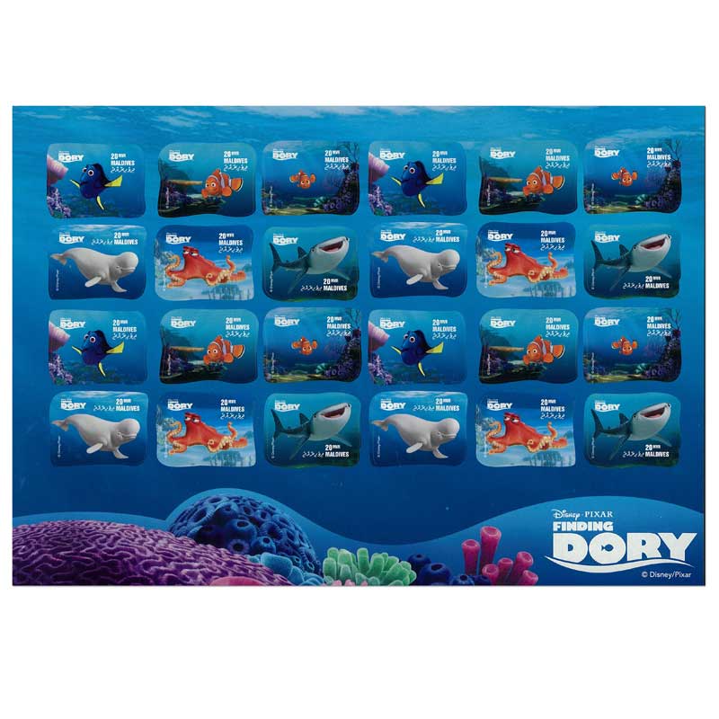 Maldives Stamp, 2018 Finding Dory - Maldives S/S