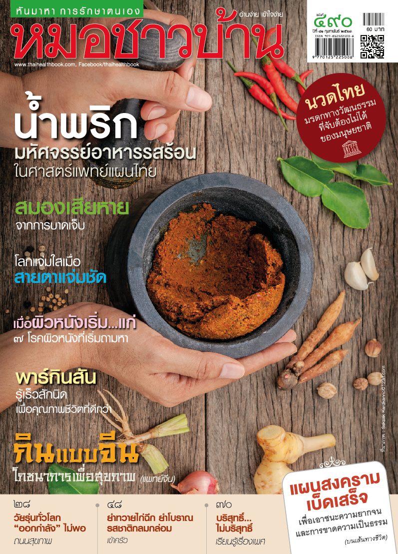 นิตยสารหมอชาวบ้าน ฉบับที่ 490 เดือนกุมภาพันธ์ 2563