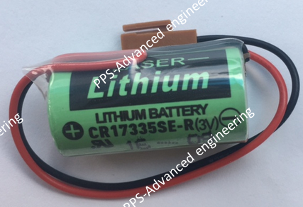 LITHIUM BATTERY BRAND : SANYO , MODEL: CR17335SE-R Voltage : 3 V 1800 mAh