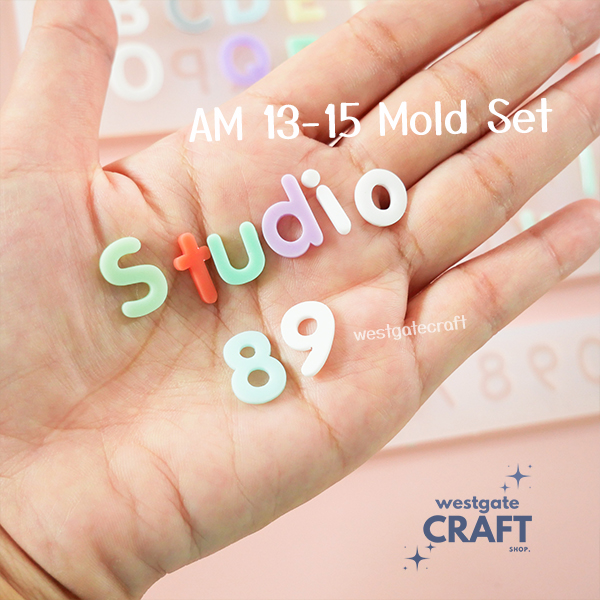 แม่พิมพ์ตัวอักษร AM13-15 Mold / Height 1.1-1.5 cm