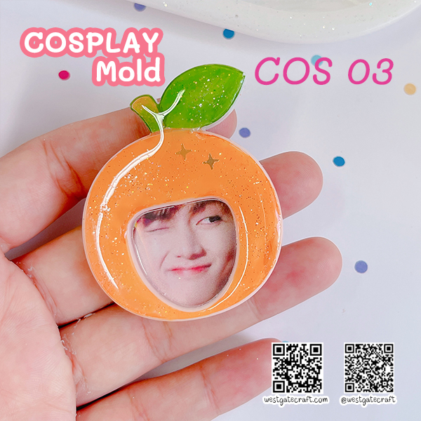 แม่พิมพ์เรซิ่น COSPALY COS 01-04 Set ( ได้ 4 แบบ แถมฟรี แม่พิมพ์ฝาปิด CSM 2 อัน )