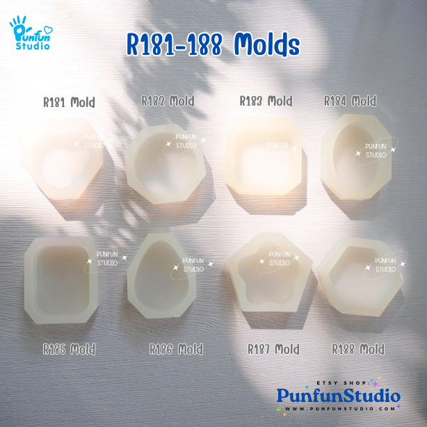 R181-188 Classic Shape Molds / Basic Shape / Epoxy Resin Mold / Silicone Mold