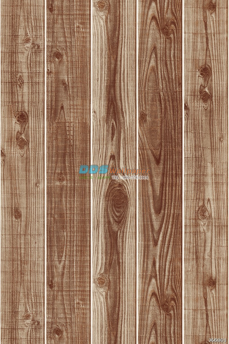 JLOT12-65 ลายแผ่นไม้ สีน้ำตาลเข้ม