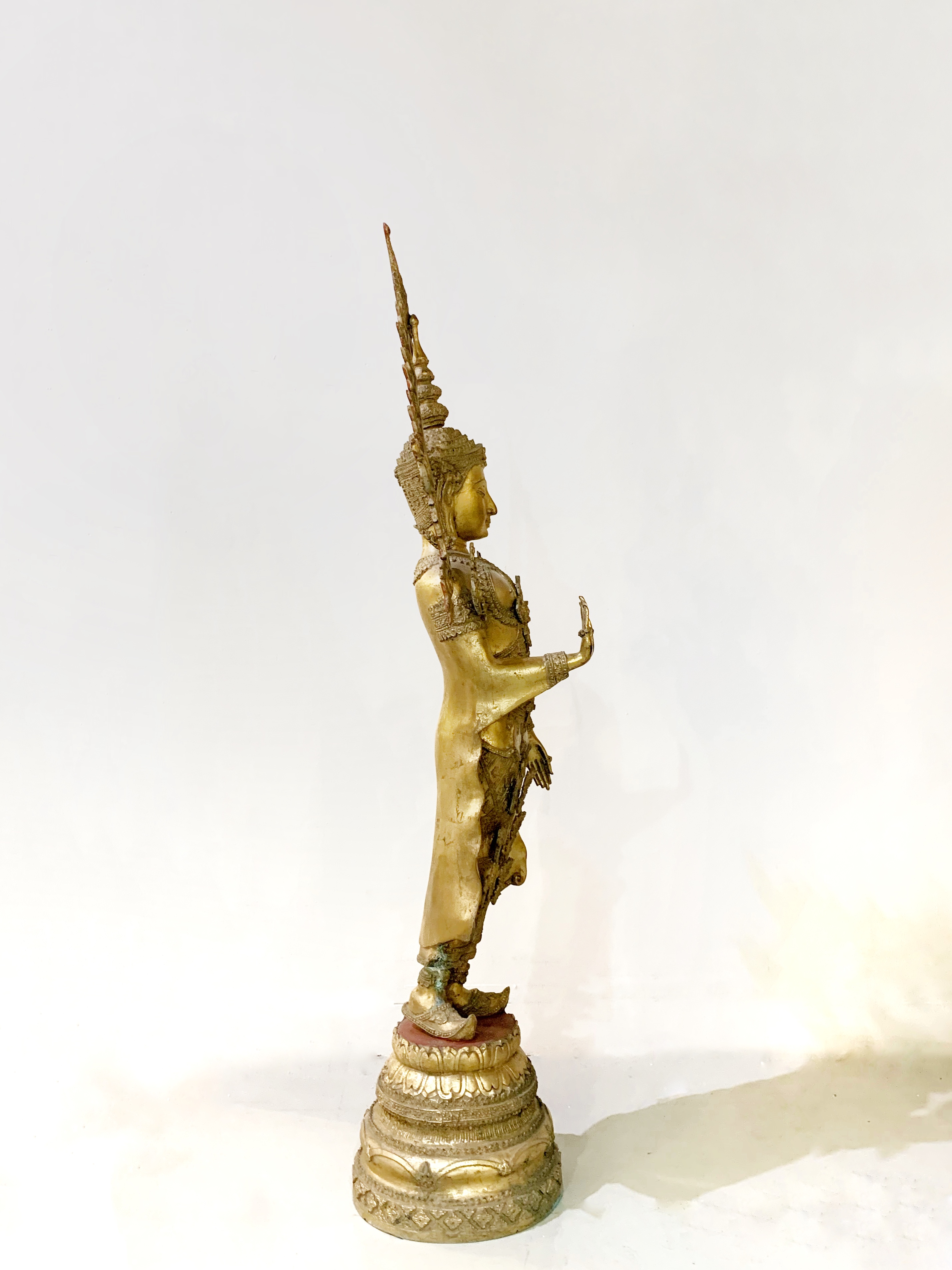 พระพุทธรูปทรงเครื่องกษัตริย์ ปางห้ามญาติ สูง 12" พิธีร่วม วัดกษัตราธิราชวรวิหาร จ.อยุธยา