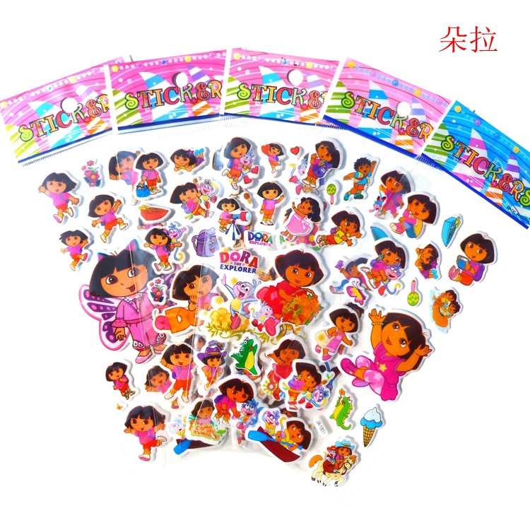 MUISUNGSHOP สติ๊กเกอร์ 3D สติ๊กเกอร์นูน คละลาย สติกเกอร์ตัวนูน สติกเกอร์ลายเจ้าหญิง ลายการ์ตูน
